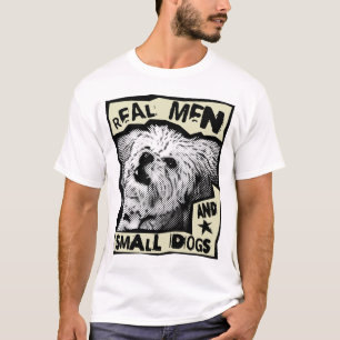 数々のPoo: 実質の人および小さい犬 Tシャツ