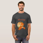 数えて感謝する幸せなT Tシャツ (正面フル)