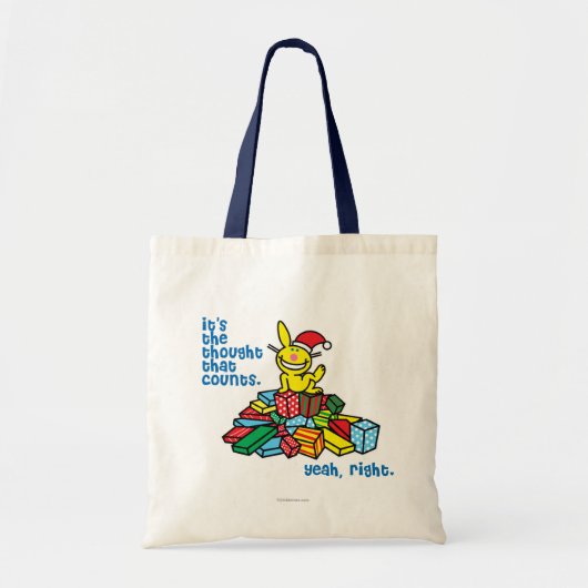 数えるのは思考です トートバッグ (正面)