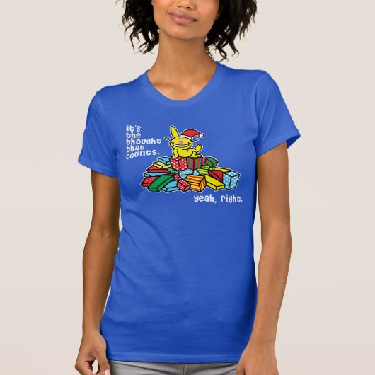 数えるのは思考です Tシャツ (正面)