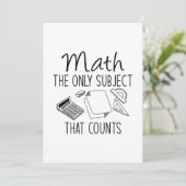 数える唯一の科目を数学で数える サンキューカード (スタンド正面)