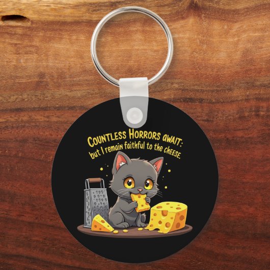 数え切れないほどの恐怖が待っているけれども僕は忠実であり続ける キーホルダー (正面)