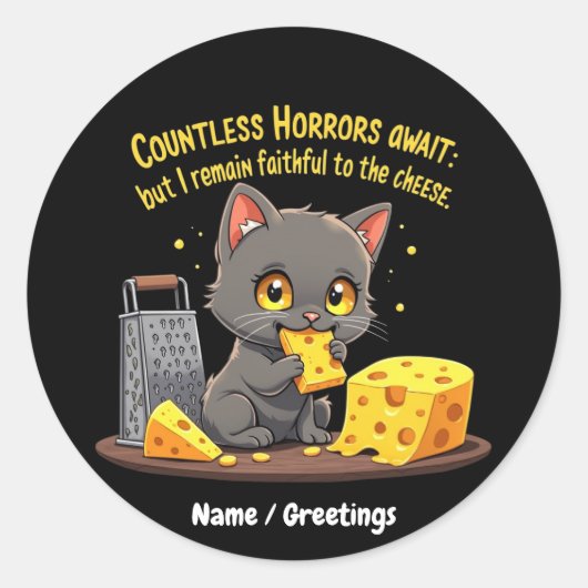 数え切れないほどの恐怖が待っているけれども僕は忠実であり続ける ラウンドシール (正面)