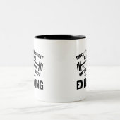 数え切れ考えるから ツートーンマグカップ (中央)