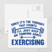 数え切れ考えるから ポストカード (正面/裏面)