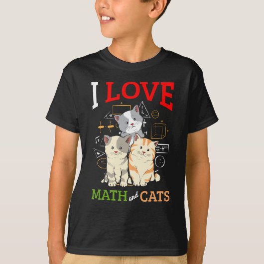 数おもしろい学猫好き動物科学先生 Tシャツ (正面)