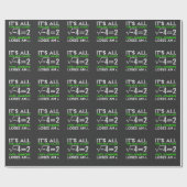 数おもしろい学虚数方程式ユーモア ラッピングペーパー (フラット)