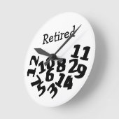 数おもしろい落ちた ラウンド壁時計 (傾斜)