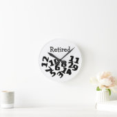 数おもしろい落ちた ラウンド壁時計 (ホーム)