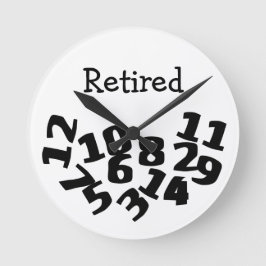 数おもしろい落ちた ラウンド壁時計