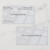 数および記号の鍵は衰退します 名刺 (正面/裏面)