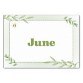 数か月中国の（フラッシュカード） テーブルナンバー (裏面)