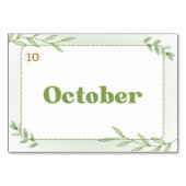 数か月中国の（フラッシュカード） テーブルナンバー (裏面)