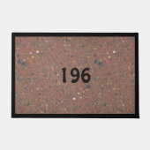 数とあなた自身のドア・マットを作成して下さい ドアマット (正面)