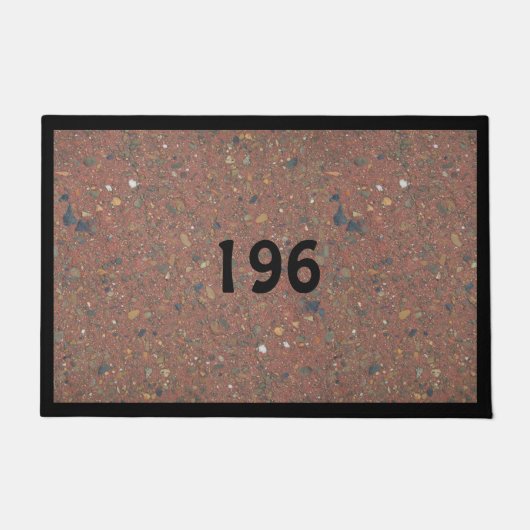 数とあなた自身のドア・マットを作成して下さい ドアマット (正面)