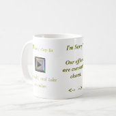 数を取って下さい コーヒーマグカップ (正面左)