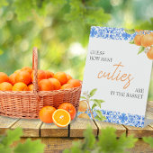 数を推測するかわいこちゃん |赤ちゃんシャワーゲーム 台座サイン