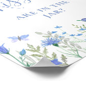 数を推測するキスブライダルシャワー ポスター (角)