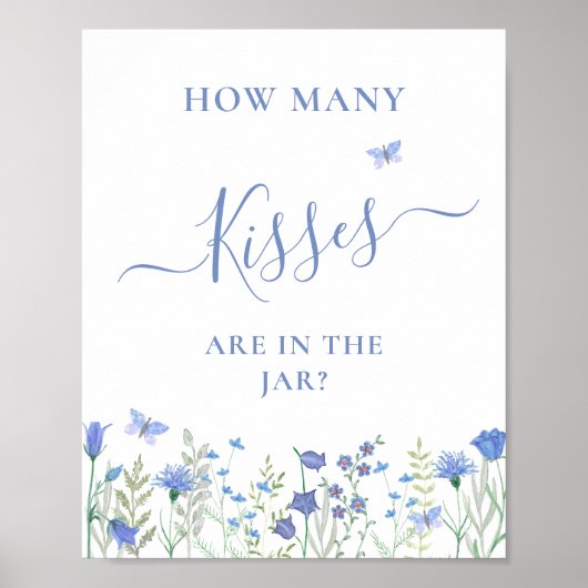 数を推測するキスブライダルシャワー ポスター (正面)