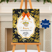 数を推測するキスブライダルシャワー ポスター