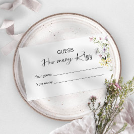 数を推測するキスブライダル エンクロージャーカード