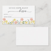 数を推測するキス エンクロージャーカード (正面/裏面)