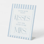 数を推測するキス 台座サイン (正面)