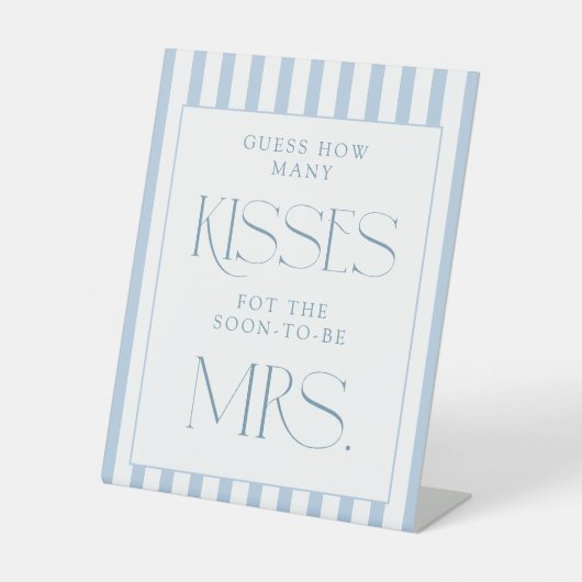 数を推測するキス 台座サイン (正面)