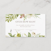 数を推測する野生の植物性ゲームカード エンクロージャーカード (正面)