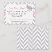 数を推測する – ピンク象 エンクロージャーカード (正面/裏面)