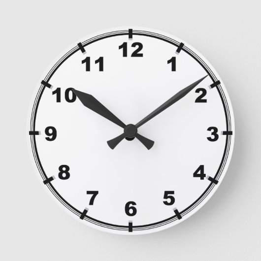 数を用いるカスタマイズ可能な台所柱時計 ラウンド壁時計 (正面)