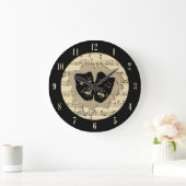 数を用いる旧式な音楽および劇場のマスク ラージ壁時計 (ホーム)