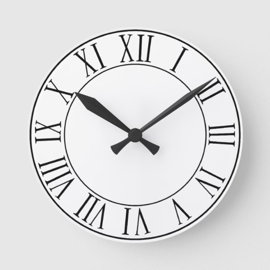 数を用いるPersonalizableの時計 ラウンド壁時計 (正面)