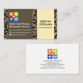 数エレガント計縁ど員 名刺 (正面/裏面)