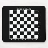 数カスタム字のチェス盤 マウスパッド (正面)