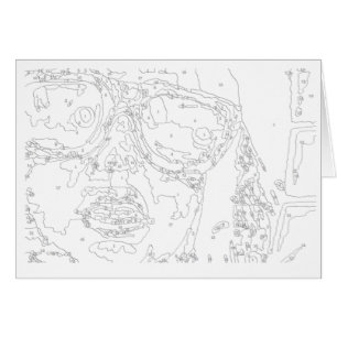 数カードによるペンキ: 落書きの女の子