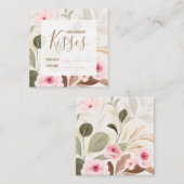 数キス結婚ブライダルシャワー エンクロージャーカード (正面/裏面)