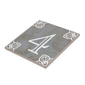 数タイル-石灰岩のスペインのな白 タイル (側面)