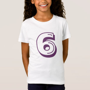 数ティーの年齢6 Tシャツ