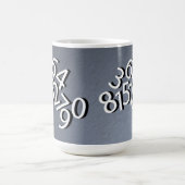 数デザイン コーヒーマグカップ (中央)