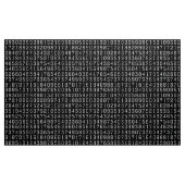 数パターン-黒の白 ファブリック (ヤード)