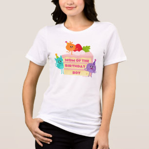 数ブンブンいう音数 ケーキ – Mom of the Mom of the誕生日・ボーイ トライブレンドTシャツ