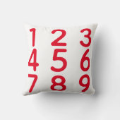 数モダン数 クッション (裏面)