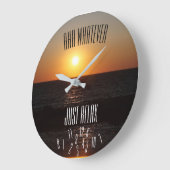 数リラックスと日落ちたの入り – ラージ壁時計 (傾斜)