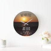 数リラックスと日落ちたの入り – ラージ壁時計 (ホーム)