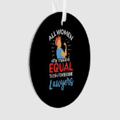 数人の女性が弁護士になる オーナメント (正面)