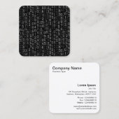 数値のカスケード スクエア名刺 (正面/裏面)