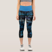 数値の分数パターン カプリレギンス (正面)