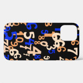 数値の減少抽象芸術の背景。抽象芸術戻し Case-Mate iPhoneケース (裏面 (横))