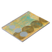 数値を含む濃い茶色と灰色の円 ノートブック (左側)